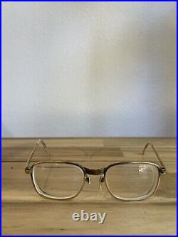 AMOR 140 France Vintage 50s Gold Filled Fashion Eyeglasses Frames 20mm Read