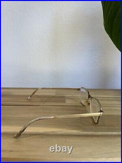 AMOR 140 France Vintage 50s Gold Filled Fashion Eyeglasses Frames 20mm Read