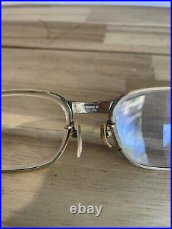 AMOR 140 France Vintage 50s Gold Filled Fashion Eyeglasses Frames 20mm Read