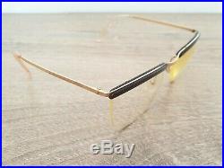 AMOR FRANCE Vintage Gold Filled Semi Rimless Eyeglasses Frames