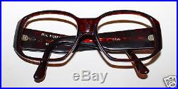 A G vintage large tortoise look optical glass frames Gilio made in France