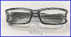 Alain Mikli A0101-17 Eyeglasses Black White Crystal Clear Frame Vintage
