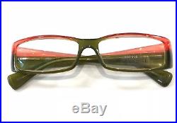 Alain Mikli A0418-02 Eyeglasses Crystal Coral Green Frame Vintage 52mm