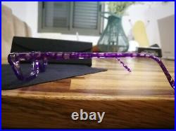 Alain Mikli Cat Eye Eyeglasses Model 913 Color Purple \ Crystal NOS Super Rare