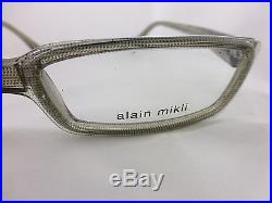 Alain Mikli Eyeglsses frame. Clear & Gray Hand Made frame Mod. A0130 Vintage