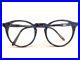 Alain Mikli Paris 034 COL 898 Black Round Eyeglass Glasses Frames Vintage