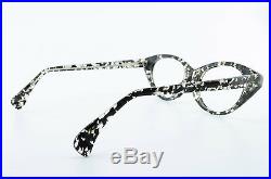 Alain Mikli Paris Glasses 0178 070 Vintage Handmade Cat Eye Frame Black Clear N
