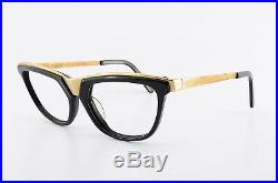 Alain Mikli Paris Glasses AM88 634 101 Vintage 80s Eye Frame Gold Cat-Eye NOS