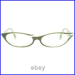 Alain Mikli Vintage Eyeglasses 2720 COL 2671 Green Cat Eye France 5414 135