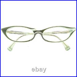 Alain Mikli Vintage Eyeglasses 2720 COL 2671 Green Cat Eye France 5414 135