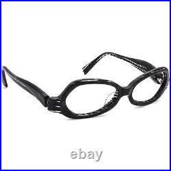 Alain Mikli Vintage Eyeglasses AL1016 0003 Black/Gray Oval France 5417 135