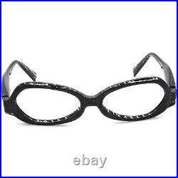 Alain Mikli Vintage Eyeglasses AL1016 0003 Black/Gray Oval France 5417 135