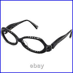 Alain Mikli Vintage Eyeglasses AL1016 0003 Black/Gray Oval France 5417 135