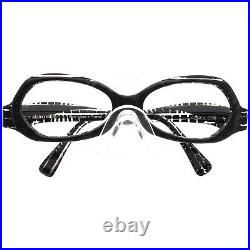 Alain Mikli Vintage Eyeglasses AL1016 0003 Black/Gray Oval France 5417 135