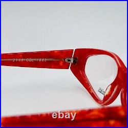 Alain Mikli eyeglasses Ladies Angular Red Mod. 2106 Col. 1060 Vintage 90er NOS