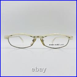 Alain Mikli eyeglasses Ladies Oval White Patterned Mod. 2678 Vintage 90er NOS