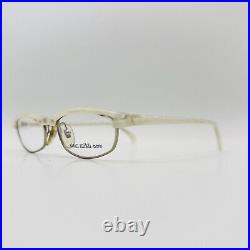 Alain Mikli eyeglasses Ladies Oval White Patterned Mod. 2678 Vintage 90er NOS