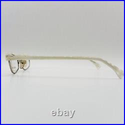 Alain Mikli eyeglasses Ladies Oval White Patterned Mod. 2678 Vintage 90er NOS