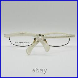 Alain Mikli eyeglasses Ladies Oval White Patterned Mod. 2678 Vintage 90er NOS