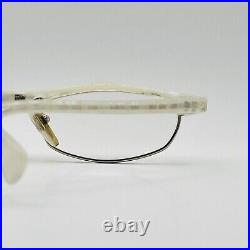 Alain Mikli eyeglasses Ladies Oval White Patterned Mod. 2678 Vintage 90er NOS