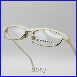 Alain Mikli eyeglasses Ladies Oval White Patterned Mod. 2678 Vintage 90er NOS