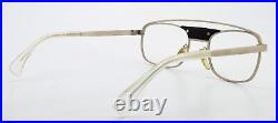 Alain mikli paris Vintage Glasses Spectacles A. M 89 632 0011 Silver Metal Pilot