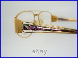 Amor, luxury eyeglasses, Gold plated, Aviator, Pilot, square, frames vintage NOS