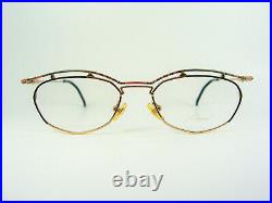 Amor, luxury eyeglasses, Gold plated, diamond, oval, frames, hyper vintage NOS