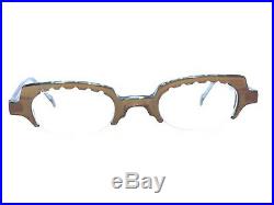 Anne Et Valentin NEW Vintage MIMI Orange Half Rim Eyeglasses Frames 45-13 135