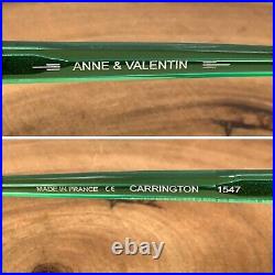Anne et Valentin Eyeglasses CARRINGTON 1547 Translucent Brown Green France Vtg