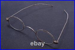 Antique +-1830 Oval Reading Glasses Spectacles Thin Frame App. 0.5 Diopter