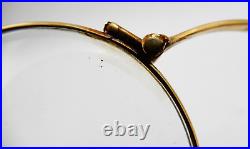 Antique French Made 14k Yellow Gold Lorgnette Or Folding Opera Glasses