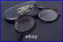 Antique Pinch, Pince Nez Reading Nose Glasses Celluloid App. 1.5 Diopter