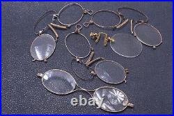 Antique Pinch, Pince Nez Reading Nose Glasses Spectacles Parts
