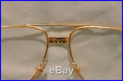 Auth 18k Must de Cartier SANTOS Vendome Eyeglass Frames Never Used MINT