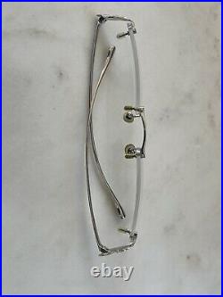 Auth CARTIER PANTHERE Silver Rimless Eyeglasses Vintage Y2K Case