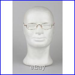 Authentic CARTIER Paris SADIR Gold Rimmed Eyeglasses T8100586 49-21 135mm NOS
