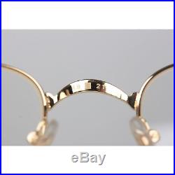 Authentic CARTIER Paris SADIR Gold Rimmed Eyeglasses T8100586 49-21 135mm NOS