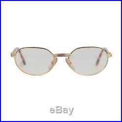 Authentic CARTIER Paris Vintage Eyeglasses LUEUR Gold Oval FRAME 51-17 130 NOS