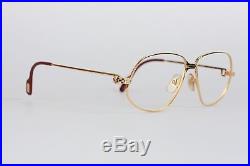 Authentic CARTIER VINTAGE 1988 RARE Eyeglasses PANTHERE GM Gold 59/14 140
