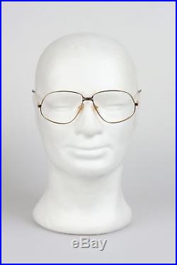 Authentic CARTIER VINTAGE 1988 RARE Eyeglasses PANTHERE G. M. Gold 59/14 140