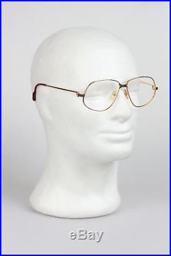 Authentic CARTIER VINTAGE 1988 RARE Eyeglasses PANTHERE G. M. Gold 59/14 140