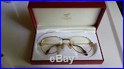 Authentic Cartier Eyeglass Frame Gold 55-18 paris