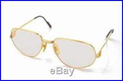 Authentic Cartier Eyeglass Frame Gold X Bordeaux 1102507