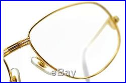 Authentic Cartier Eyeglass Frame Gold X Bordeaux 1106484
