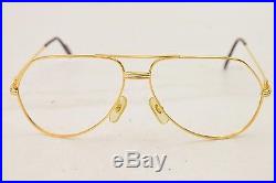 Authentic Cartier Eyeglass Frame Gold X Bordeaux 128118