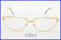 Authentic Cartier Eyeglass Frame Gold X Bordeaux 76165