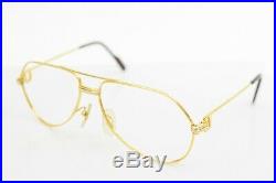 Authentic Cartier Eyeglass Frame Gold X Bordeaux (No Lenses) 1102113
