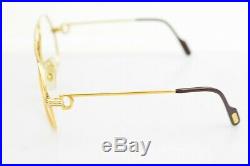 Authentic Cartier Eyeglass Frame Gold X Bordeaux (No Lenses) 1102113