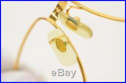 Authentic Cartier Eyeglass Frame Gold X Bordeaux WITHOUT Lenses 56416